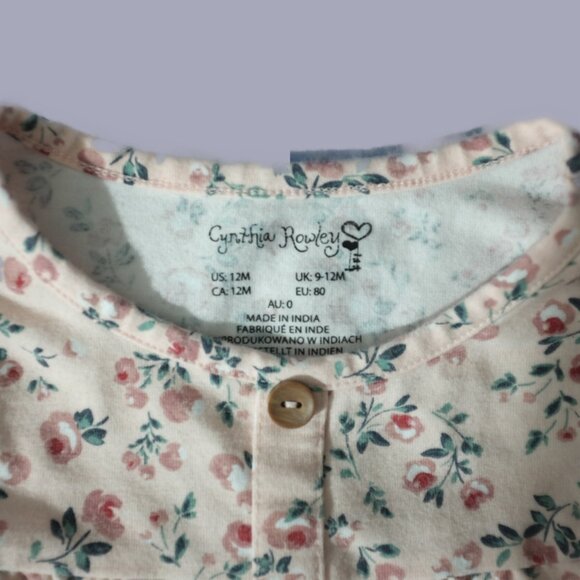 Cynthia Rowley baby girl floral top 12m bundle - Picture 4 of 8